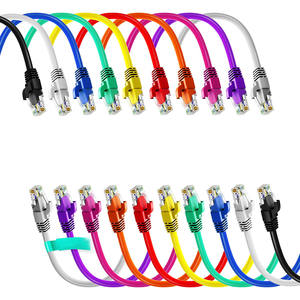 Enchufes RJ45 chapados en oro 3M Cable de conexión de red Ethernet azul Chaqueta de PVC Cable UTP Cat5e Cat5 Cat7 FTP SFTP Cables de comunicación - Product Image 1