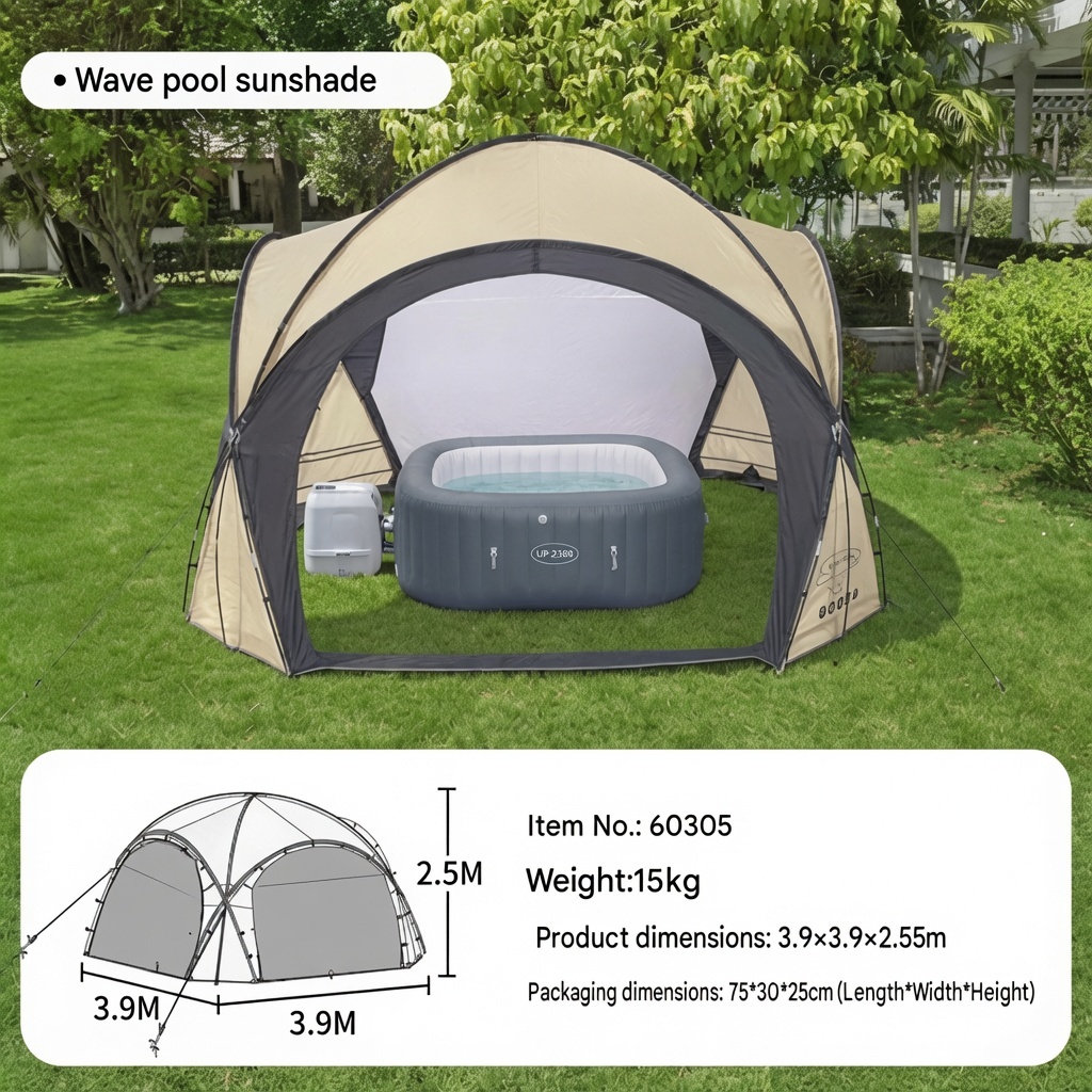 0305 (390*390*255m) Spa Bathtub Tent 15kg