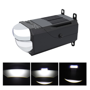 ลำแสงคู่1.8นิ้ว LED โปรเจคเตอร์เลนส์ไฟหน้าสปอตไลท์กันน้ำ5000lm ไฟคู่ LED แบบเมทริกซ์สำหรับรถยนต์ - Product Image 6