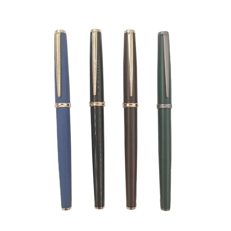 Nieuwe Klassieke Chinese Stijl Luxe Zakelijke Vulpen Beste Cadeau Voor Mannen Metalen Pen Met Logo