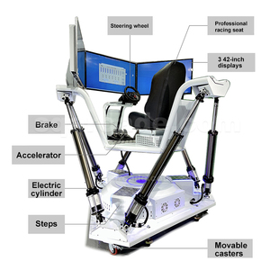Equipo de simulación de carreras VR, simulador de carreras, 3 pantallas, 6 Dof, seis ejes - Product Image 5