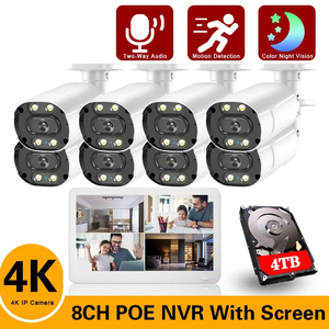 Rscamtom 8CH闭路电视音频FHD 3MP室外Poe摄像机套件运动检测IP摄像机夜视安全摄像机系统 - Product Image 6