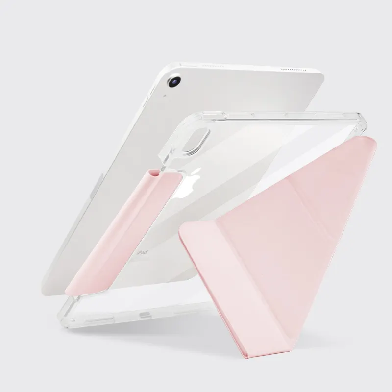 Detachable Y stand Pencil Pouched Tablet Cases For iPad Air 4th 5th Gen 10.9 inch Acrylic Rugged Protective Tablet case