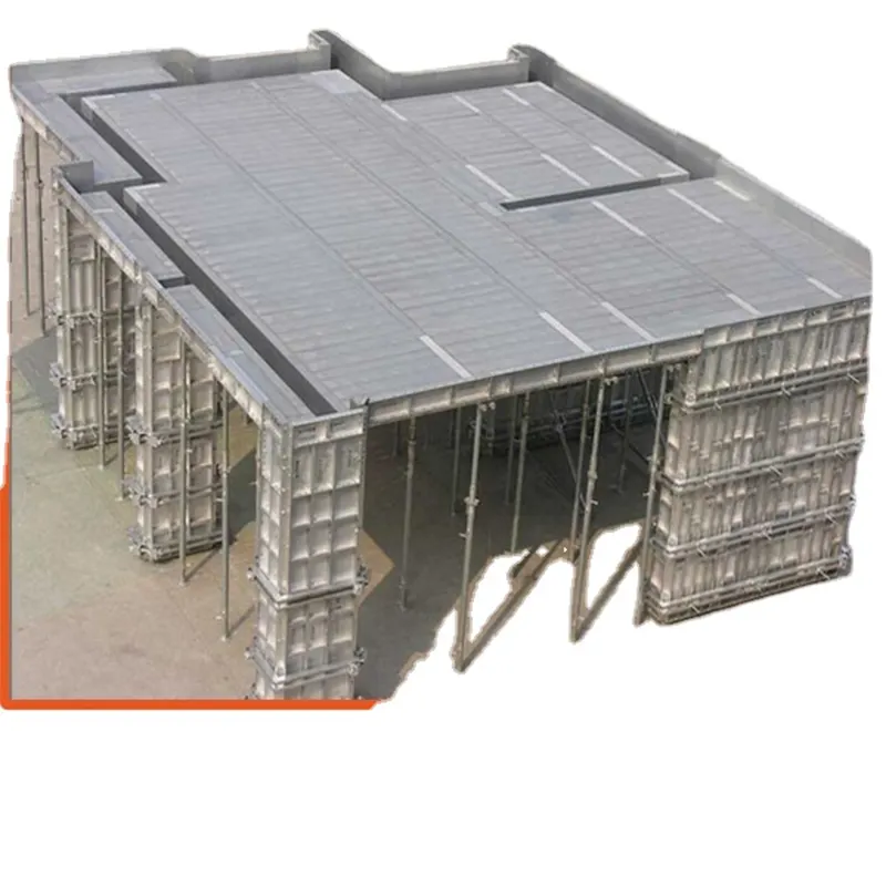 ADTO sistem Formwork beton bangunan Aluminium, Formwork Panel paduan Aluminium Modular untuk konstruksi lempengan dinding kolom rumah