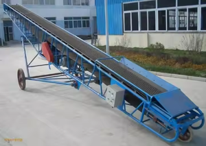 Transportadores de cinta modulares para carga de camiones Sistema telescópico de descarga Caucho resistente al calor Plantas de fabricación de condiciones usadas