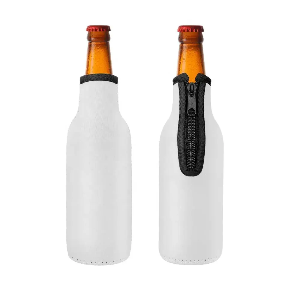 Bierflesje Hoes 330Ml Zachte Koeltassen Met Rits 12Oz Thermische Isolatie Kan Coozies Voor Feest Neopreen Bierfleshouder