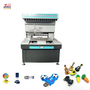 เครื่องผลิตแผ่นพีวีซี16สีสายการผลิตถ้วยพวงกุญแจ USB แฟลชหล่น220V เครื่องผลิตของเหลวเครื่องยนต์หลัก PLC - Product Image 3