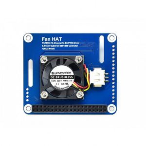 Waves hare PWM-gesteuerter Lüfter HAT für Raspberry Pi, I2C, Temperaturmonitor-Erweiterungs karte KITS - Product Image 4