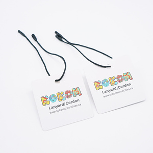 Custom Logo PVC Garment <strong>Tag</strong> Waterproof <strong>Hang</strong> <strong>Tag</strong> for Clothing Labels on Bags and Shoes - Product Image 2