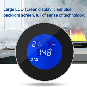 Sensor inteligente de alarma de gas natural Tuya Wifi con función de temperatura, Detector de fugas de gas combustible, pantalla LCD, aplicación Smart Life - Product Image 3