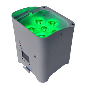 6x15w rgbwa uv 6 in 1 wifiアプリコントロールLEDバッテリーパーライトまたはバッテリースマートLEDパーライト
