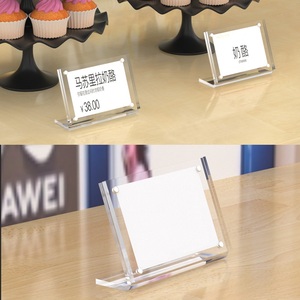 <span class=keywords><strong>Acrylic</strong></span> dấu hiệu chủ Máy tính để bàn giá tấm cửa hàng giá tag với nam châm cho thông báo <span class=keywords><strong>menu</strong></span> giá tấm ảnh - Product Image 4