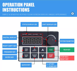 Unidad de frecuencia variable Usfull (VFD) 380V Salida de entrada trifásica 7.5KW Potencia nominal para compresores y motores
