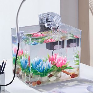 Tabletop Plastic Small Fish Water Tanks Set for Sale with Light and <strong>Filter</strong> - Product Image 3