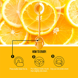 Amos phổ biến nhất tastisound <span class=keywords><strong>Lollipop</strong></span> đồ chơi vui màu cam hương vị âm nhạc <span class=keywords><strong>Lollipop</strong></span> Kẹo cứng - Product Image 4