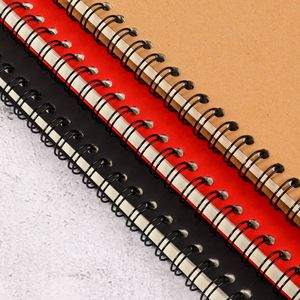 Оптовая продажа, спиральный блокнот с индивидуальным логотипом, дневник, фирменный блокнот, Обложка из полиуретана, блокнот с логотипом A5, кожаный журнал, тетрадь, спиральная книга - Product Image 4
