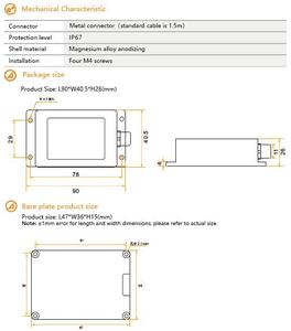 BWSENSING BWL328 Dual Axis <strong>Analog</strong> Inclinometer 0.1 Deg Accuracy 4-20mA 0-20mA 0-24mA Optional Current <strong>Output</strong> <strong>Tilt</strong> Angle <strong>Sensor</strong> - Product Image 4
