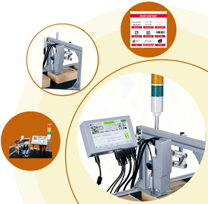 Industrial 12.7mm TIJ Inkjet Printer High-Accuracy Paper Egg Expiry Date <strong>Machine</strong> 4 Heads Flex OEM/ODM T600 - Product Image 5