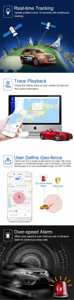 Vehículo gps Dispositivo de rastreo sim gps rastreador de software Libre con IOS y android coche gps tracker