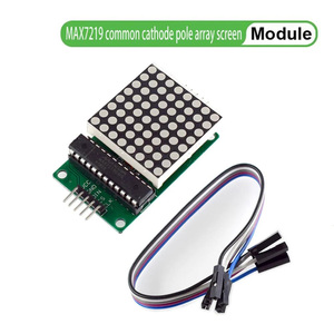 MAX7219 8*8 Dot <strong>Matrix</strong> Module Red Light Microcontroller Module Display Module MCU <strong>LED</strong> Display Control Module - Product Image 1