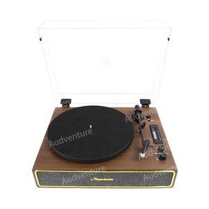 Vintage Blue Tooth Record Player Support <strong>USB</strong> Encoding Built in Three Horns Turntable Audio Sound Vinyl Player With Dust Cover - Product Image 2