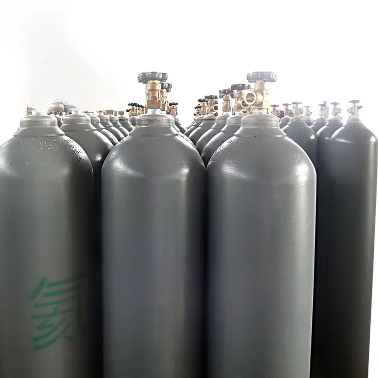 50 litros 10M3 globo de oxígeno cilindro de oxígeno botella de gas de oxígeno médico con válvula CGA540 para la venta