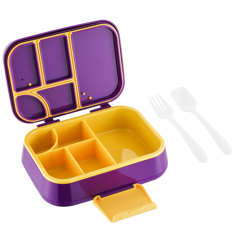 Boîtes violettes à 5 compartiments