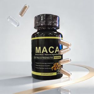 Gli uomini OEM/ODM aumentano la resistenza alla vitalità e l'equilibrio ormonale radice di Maca nera 1500mg estratto di capsule - Product Image 1