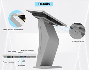 K tarzı yatay standı Windows dokunmatik 32 inç ekran tabela Kiosk dijital tabela Kiosk - Product Image 5