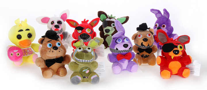 Drop-shipping Five Nights at Freddy Pendant Keychain FNAF Peluches Plush Stuffed FNAF Freddy Plush Toys