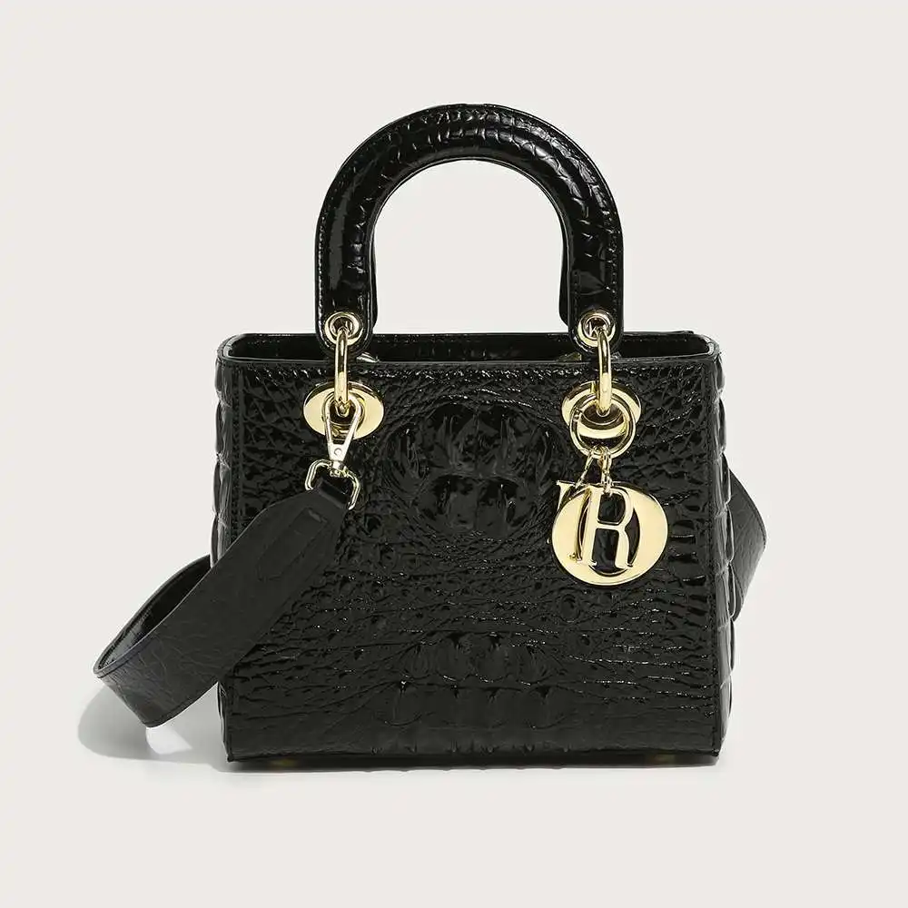 Trendy Crocodile PU Leather Hand Bag Fashion Luxury Women Crocodile Tote Bag Wholesale Brand Small Tote Bag