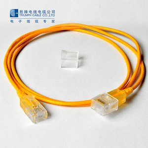RJ45 cable de parche cat5e cat6 ethernet cable UTP 24AWG Slim cable de parche de fibra con Ethernet - Product Image 6