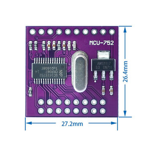 MCU-752 interfaccia SC16IS752 I2C/SPI bus al modulo di conversione UART a doppio canale - Product Image 4