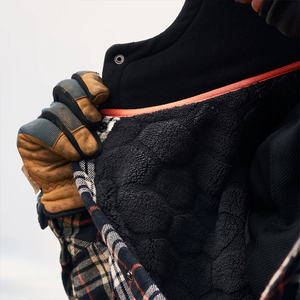 Bán Buôn Mới Nhất Thiết Kế Bông Đầy Đủ Sọc Nặng Flannel Áo Khoác Với Áo Mens - Product Image 5