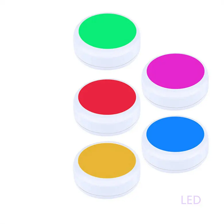 Runshun New Wireless Color change Led Puck Light 6 Pack lampada da parete a Led per armadio con batteria al litio