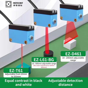 Sensor óptico de alta precisión MOTEE, Sensor de reflexión difusa cuadrada de supresión de fondo antiinterferencias - Product Image 2