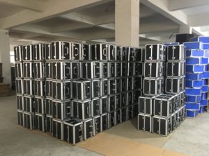 专业高品质2U铝制飞行机箱，带发光二极管视频处理器储物盒定制ODM支持原始设备制造商选项