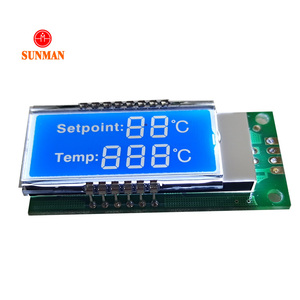 Termostato temperatura I2C LCD segmento personalizado 2 3 4 5 pulgadas módulo LCD Módulo de Control LCD