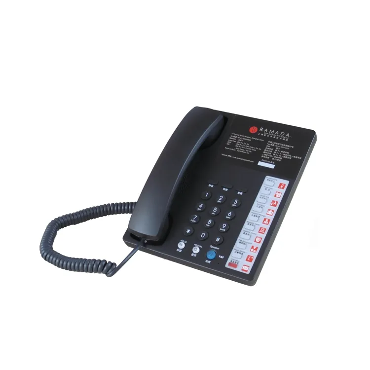 Kingtel 스피커폰 10 게스트 서비스 버튼 메시지 대기 및 수신 전화 표시 스타 호텔 전화