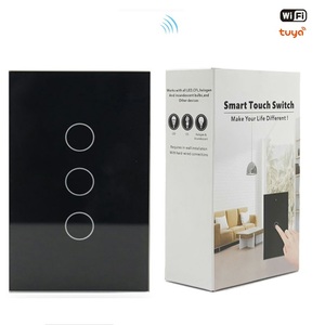 120 abd standart Tuya akıllı yaşam akıllı anahtar Wifi duvar anahtarı hiçbir nötr hattı anahtarı katiyen Alexa ses kontrolü temperli cam - Product Image 5