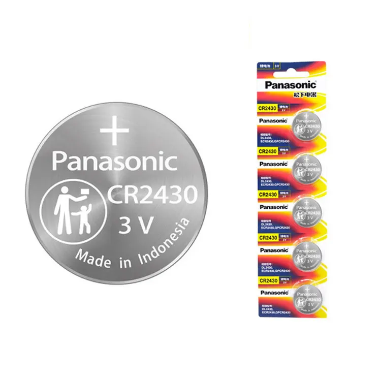 Hot sales 270mah CR2430 CR2430 3V Lithium Battery CR2430 Lithium Button Cell Batteries 270mAh for Panasonic CR2430 3V