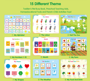 本を学ぶ子供のための私の就学前の忙しい本取り外し可能なステッカー本 - Product Image 5