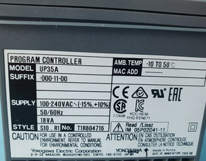 デジタルディスプレイ用プログラムレギュレーター付き100% オリジナルYokogawaUP35A温度コントローラーUP35A-000-11-00 - Product Image 4