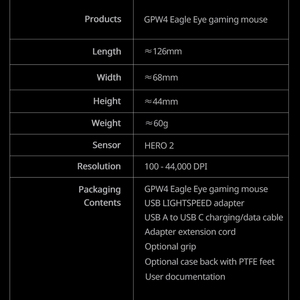 全新原装罗技G Pro X Superlight 2 Dex轻量级双模游戏鼠标鹰眼光学USB接口-现货 - Product Image 4