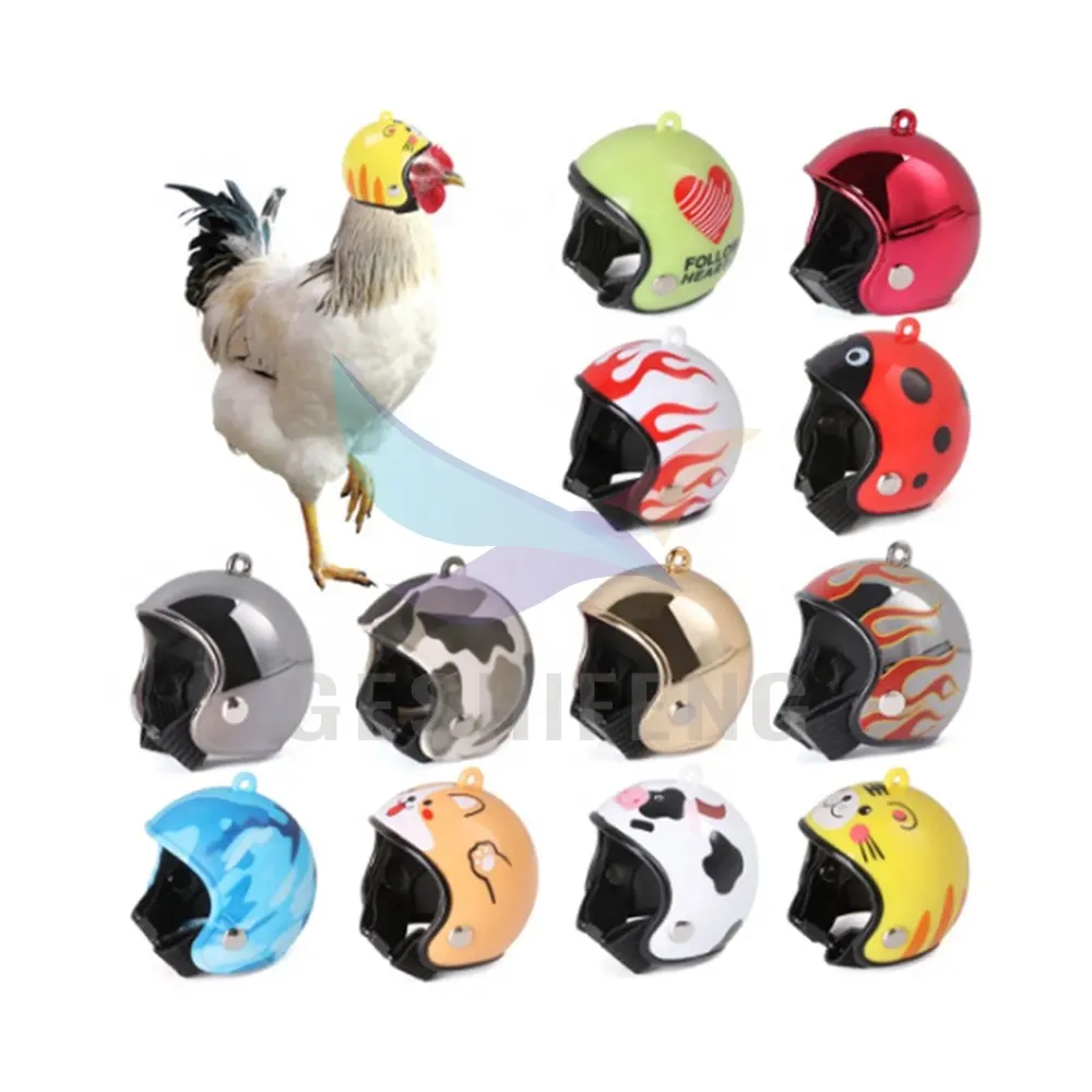 Chapeau d'oiseau drôle casque de perroquet chapeau de sécurité de poulet couvre-chef d'animal familier protecteur