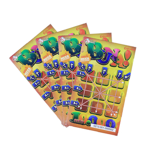 Three-Window Pull Tabs Printing Factory Custom Paper Pull Tabs Tickets Lottery Ticket Printing - Product Image 4