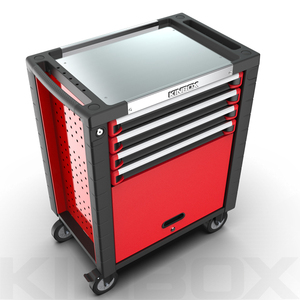 宁波Kinbox 4抽屉不锈钢台面拉杆箱工具套装，用于汽车车间 - Product Image 2