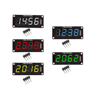 TM1637 0.56 "LED Display digitale tubo decimale 7 segmento 4 cifre orologio doppio Display a punti Driver seriale modulo - Product Image 1
