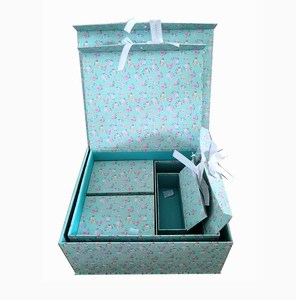 Juego de venta al por mayor de 6 cajas de almacenamiento de cartón decorativas cajas anidadas con juego de Cajas de Regalo magnéticas para regalos - Product Image 1