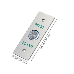 CNC in acciaio inox pannello interruttore LED in lega di alluminio per interni pulsante di uscita porta sistema di controllo di accesso per ufficio Hotel fabbrica
